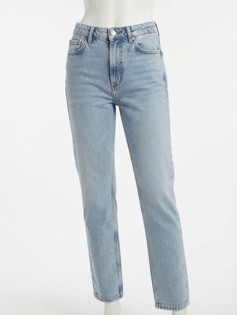 Zara Women's High Rise Boyfriend Style Light Wash Jeans Size 6